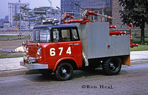 Chicago FD Turret Wagon 6-7-4 Willys Jeep