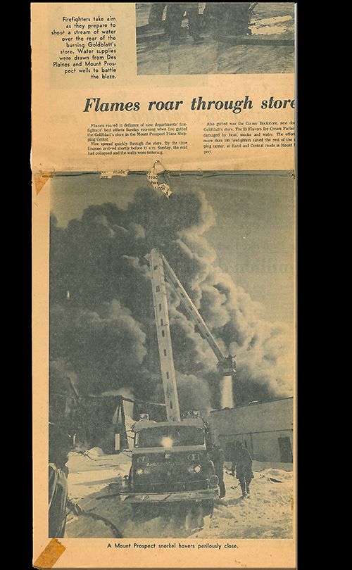 Randhurst fire at Goldblatt's in 1977