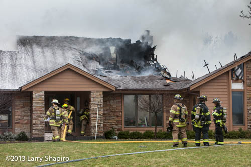 house burns after lightning strike