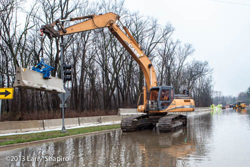 building a levee in Mount Prospect
