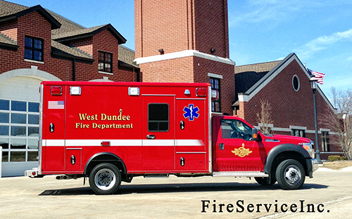 West Dundee FIre Department ambulance
