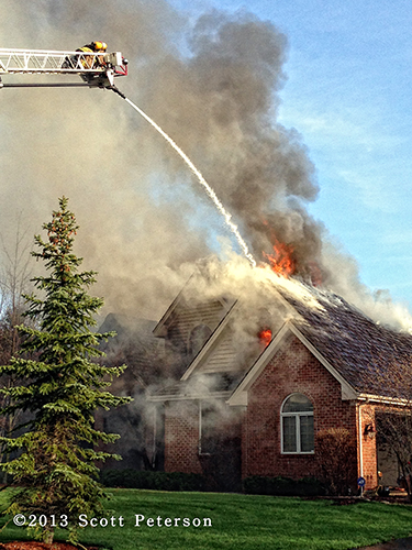 house gutted by fire in Wadsworth IL
