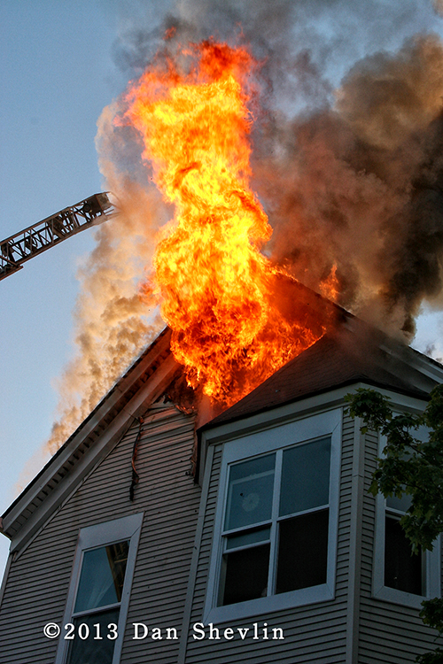 firemen fight big house fire