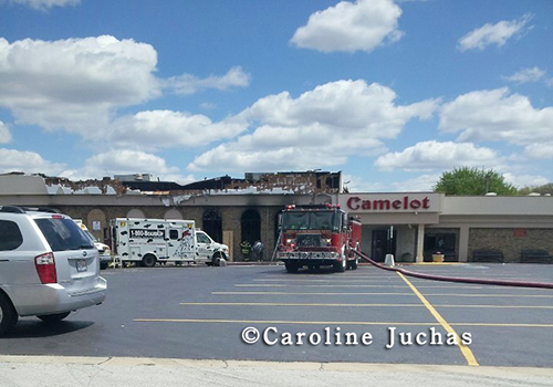 Camelot banquet hall fire in Hickory Hills