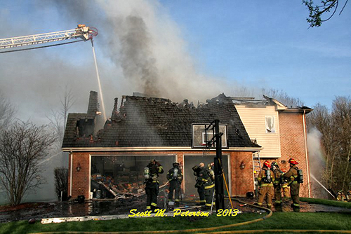 house gutted by fire in Wadsworth IL