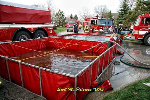 rural water supply at house fire