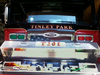 new ladder truck for Tinley Park FD