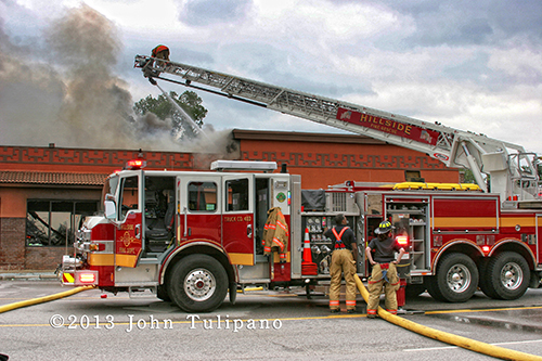 5 alarm massive grocery store fire in Stone Park