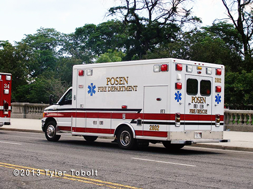 Posen Fire Department ambulance