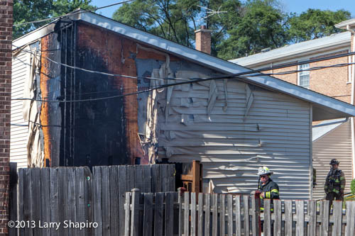 small fire in Barrington damages fence and building