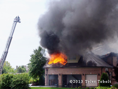 large house burns in South Barrington
