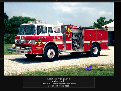 Austin-Tracy FIre Department fire engine