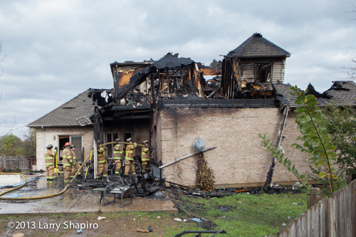 Newport Township FPD fights large house fire
