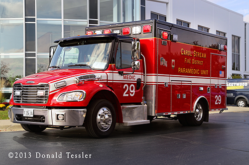 Carol Stream Fire District ambulance