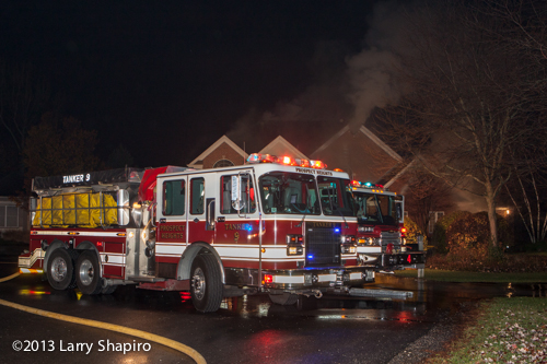 Prospect Heights Fire Department fights house fire at 415 Cherry Creek Lane 11-21-13
