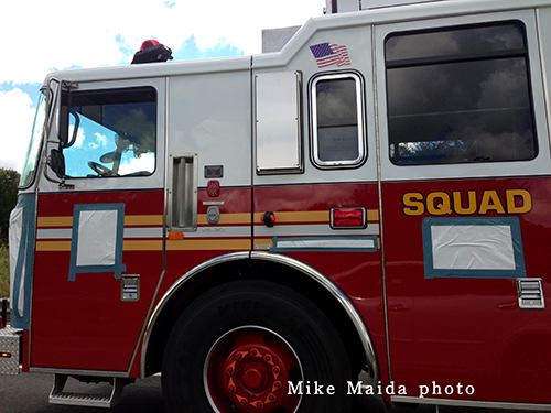 Seagrave fire engine enroute to New York City.