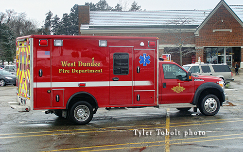 West Dundee Fire Department ambulance