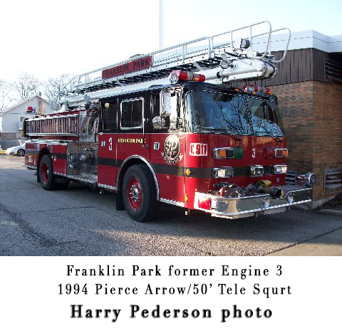 Franklin Park Fire Department apparatus