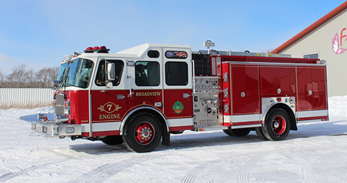 A new fire engine for the Broadview FD. 