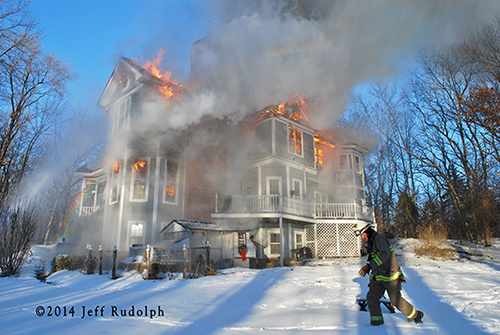 large Wadsworth IL house destroyed by fire