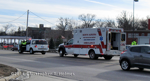ambulance at accident scene