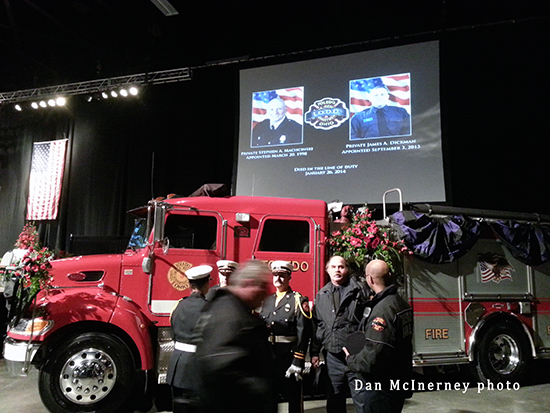 memorial service for fallen Toledo firefighters