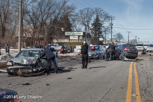 multiple cars wrecked drink crash