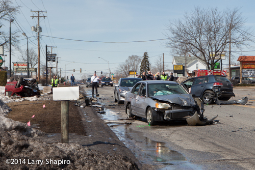 multiple cars wrecked drink crash