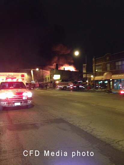 Chicago fire scene photo