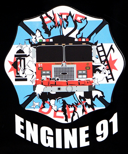 Chicago FD company decal