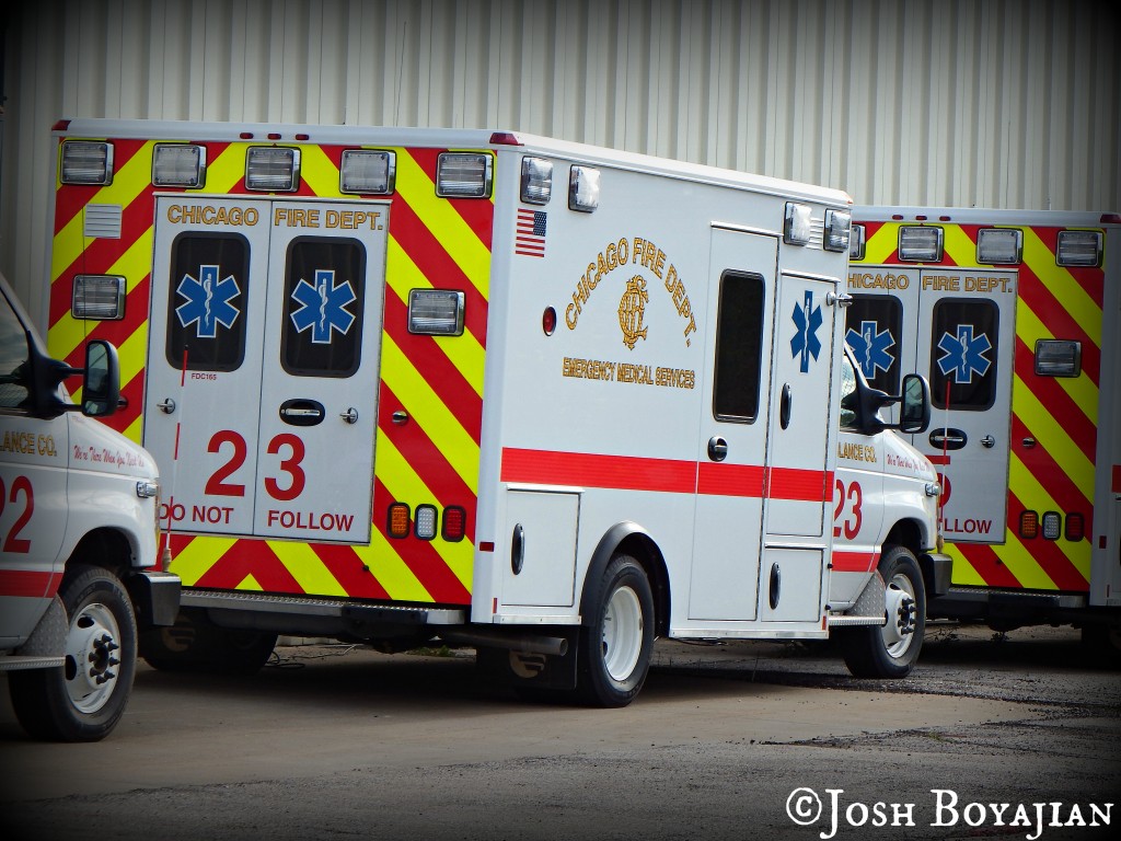 new ambulances for the Chicago FD