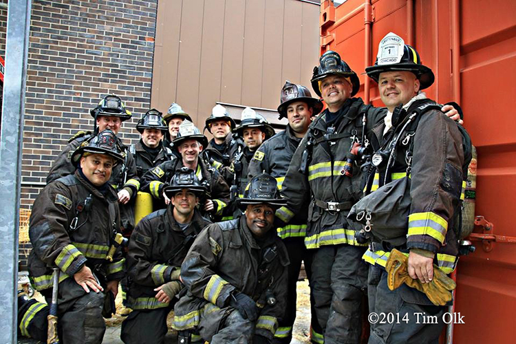 firefighters after training 