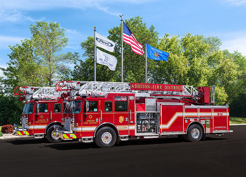 new fire trucks for the Addison Fire District