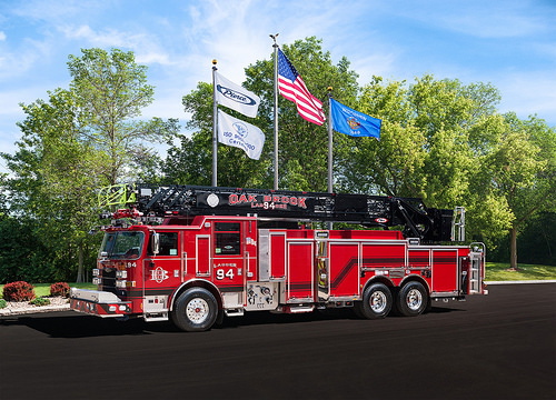 New fire truck for the Oak Brook Fire Department.