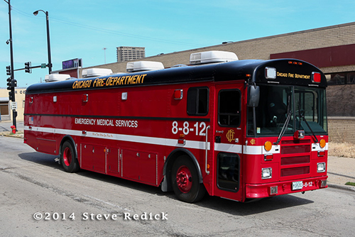 Chicago medical ambulance bus