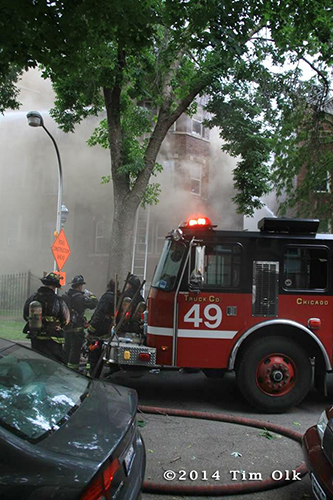 RIT at fire scene in Chicago