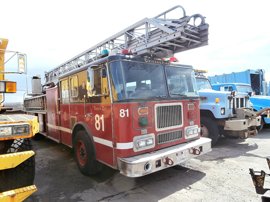 used Seagrave Chicago FD aerial truck for sale