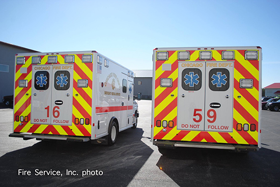 Wheeled Coach Type III ambulances for Chicago