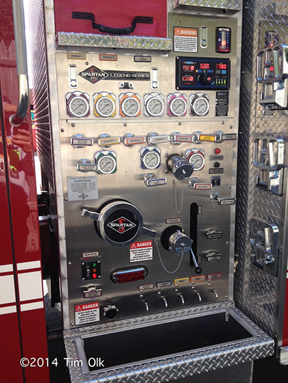 fire engine pump panel