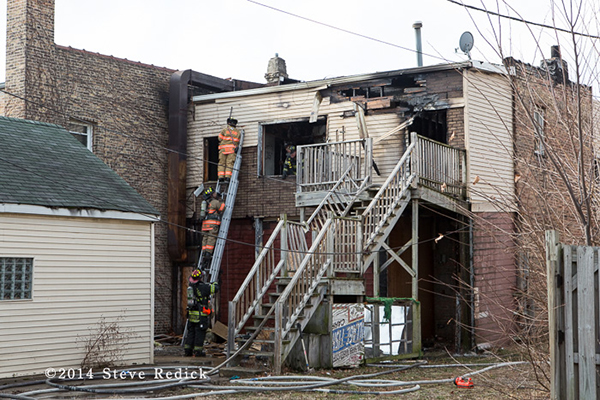 firemen at fire scene