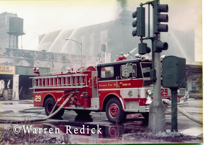 vintage Ward LaFrance fire engine in Chicago