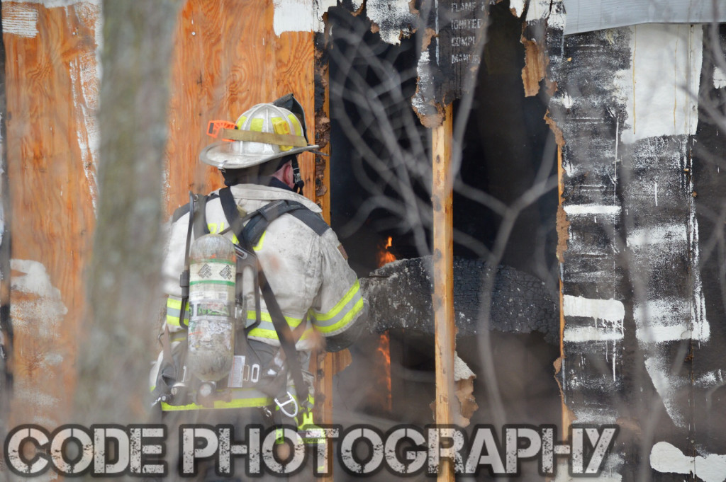 fire chief at fire scene