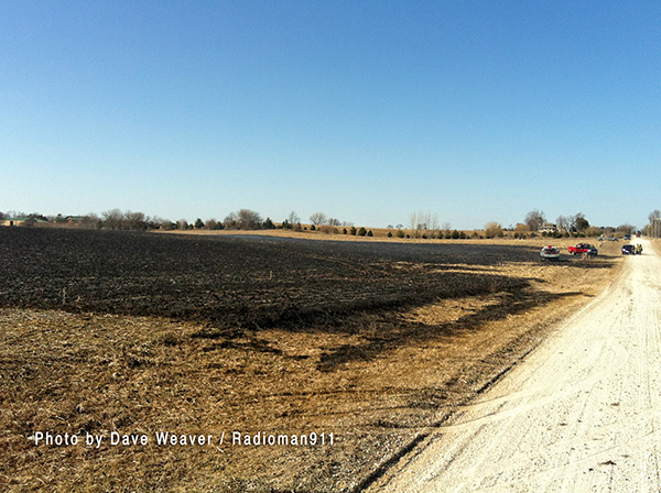 field after large fire