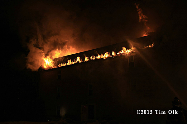 huge apartment building fire