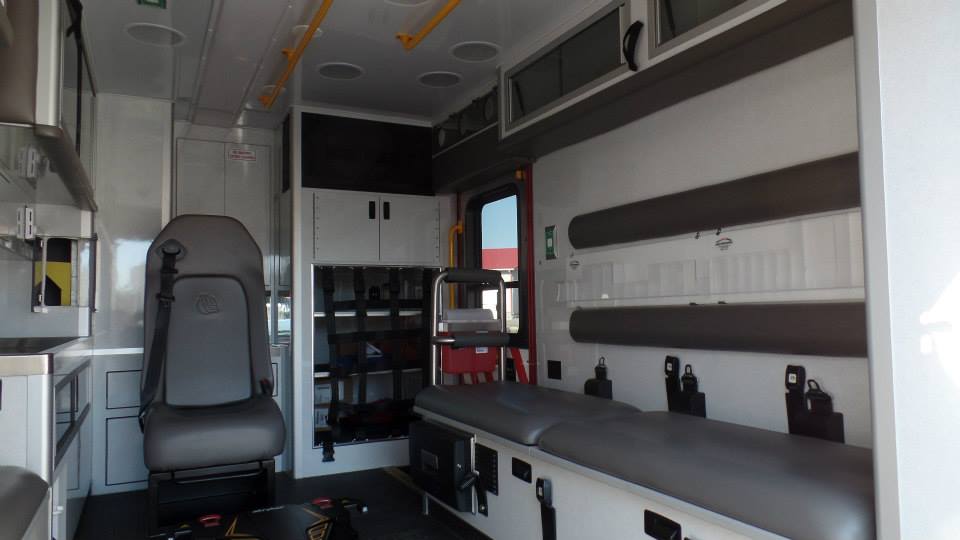 interior of ambulance