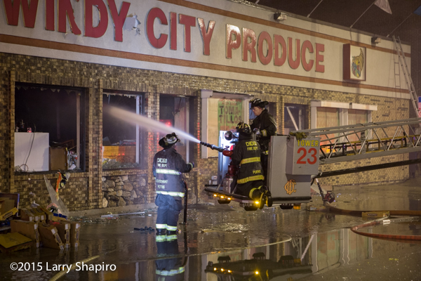 grocery store destroyed by fire