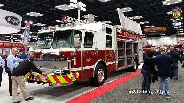 E-ONE fire truck at FDIC 2015