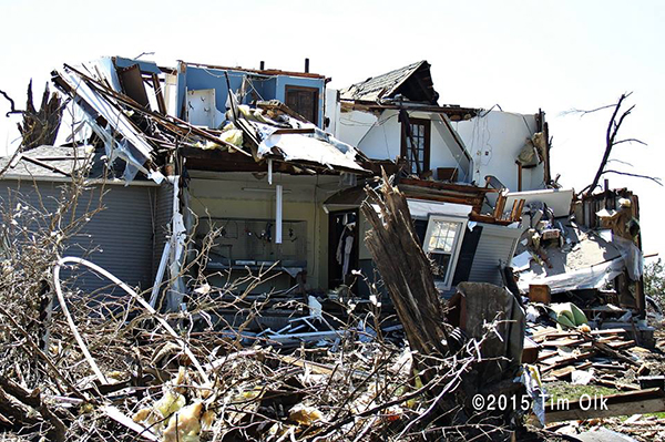 house destroyed by a tornado