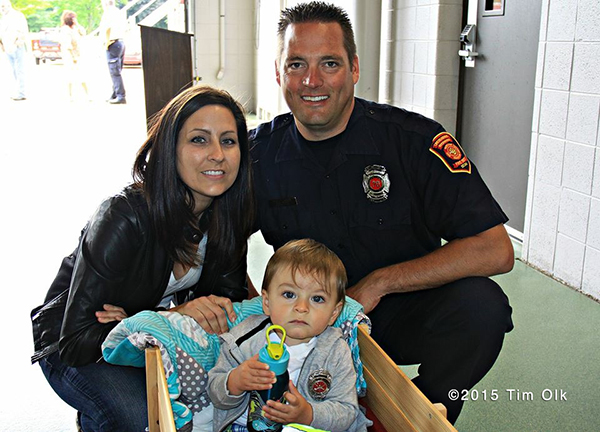 fireman with his family