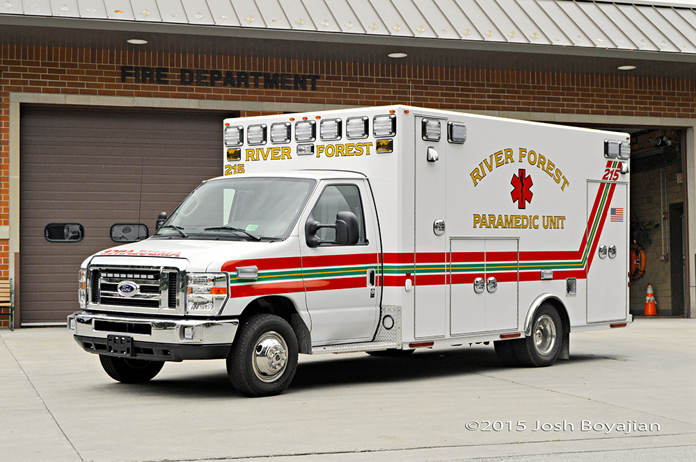 River Forest Fire Department ambulance 215